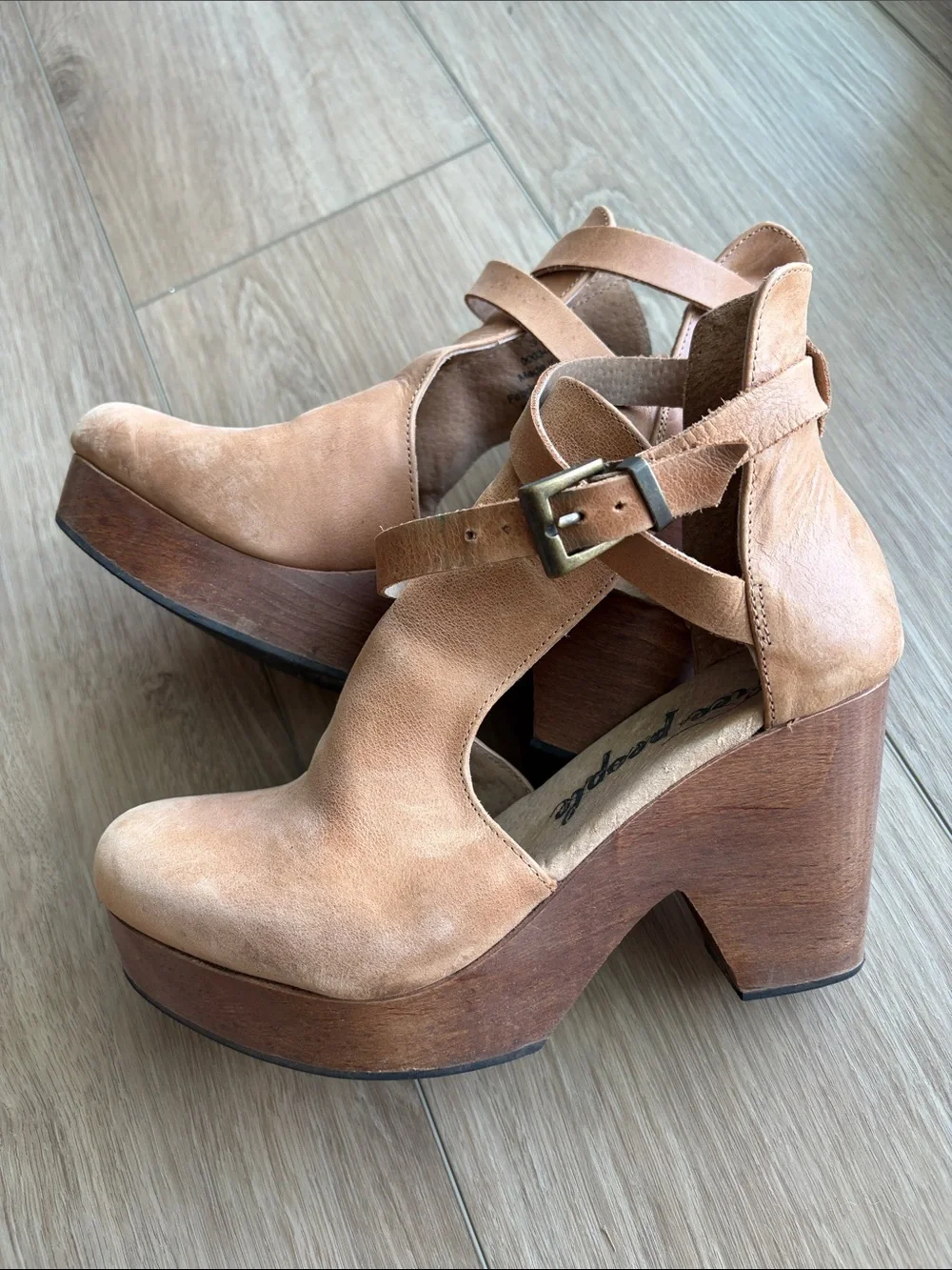 Free People Leather Wedges